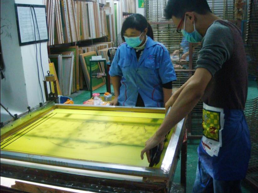 亚克力丝印加工操作流程